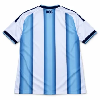 Camiseta Argentina Primera Equipación Mundial 2026 — vista posterior, presentación comercial