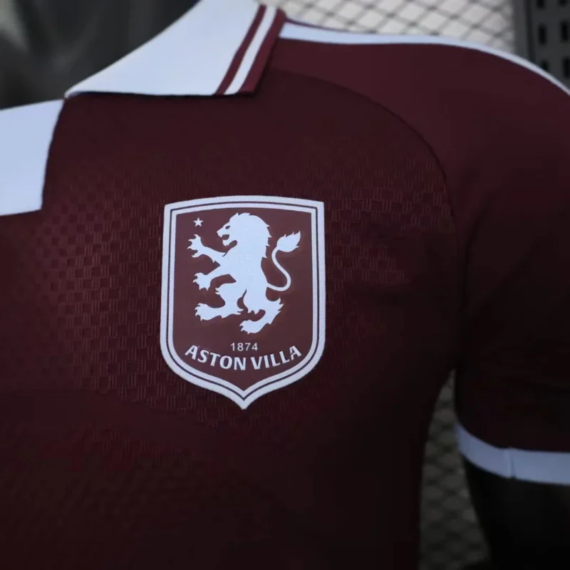 maglia aston villa home 2026/27 dettaglio tessuto e finiture TIFOSO STORE