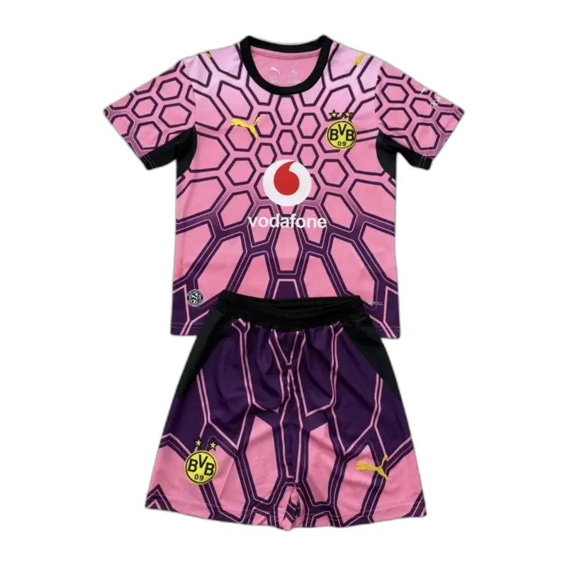 completo da portiere borussia dortmund rosa 2026/27 versione tifoso fronte