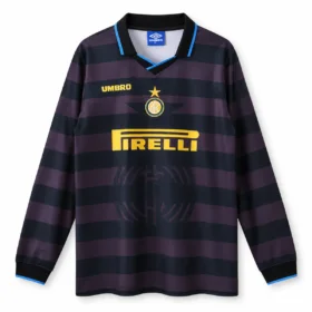 Terza Maglia Inter Manica Lunga 1997/98 – vista frontale, presentazione virtuale basata sul prodotto