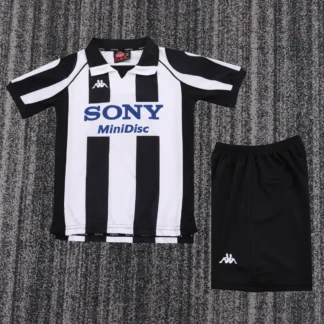 Maglia Juventus bambino retro 1997/98 kit completo fronte