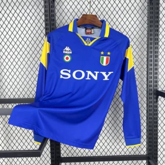 Maglia Juventus Blu 1995/96 manica lunga versione tifoso fronte