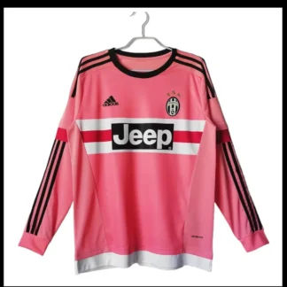 Maglia Juventus Rosa Manica Lunga 2015/16 versione tifoso fronte