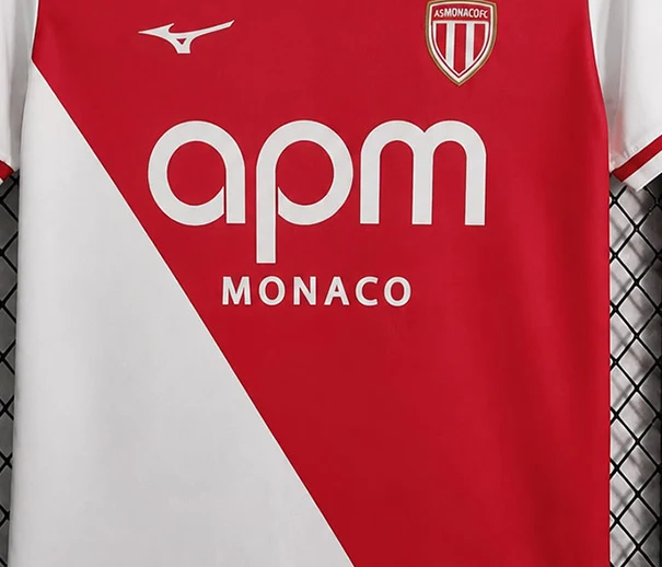 maglia monaco home 2026 dettaglio 2