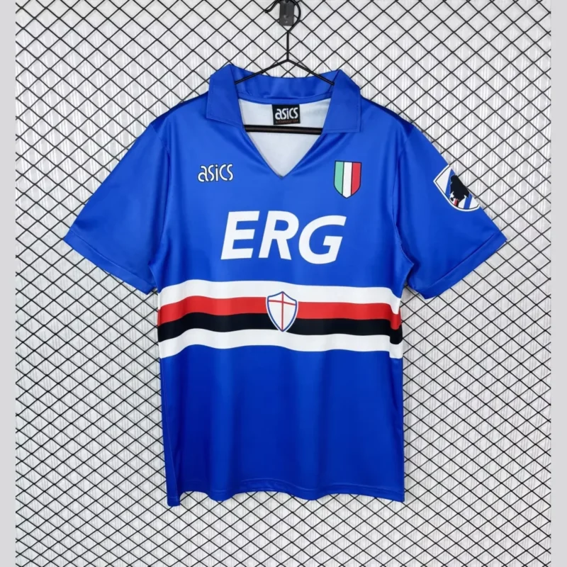 maglia sampdoria vintage 1991/92 fronte