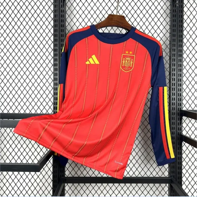 Maglia Spagna Home Mondiale 2026 Manica Lunga