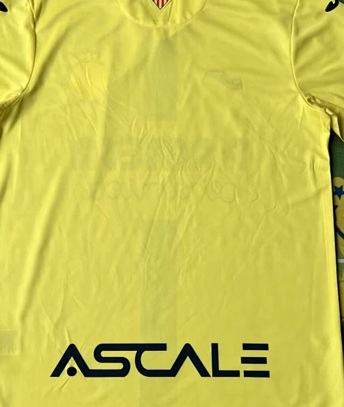 maglia villarreal home dettaglio retro