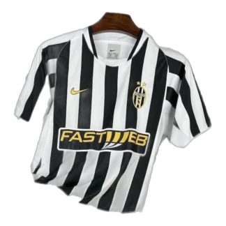 Maglia Juventus Home 2003/04 Retro fronte strisce bianconere FASTWEB - Tifoso Store