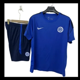 Conjunto Entrenamiento Manga Corta Inter Azul 2026/27 — Vista frontal