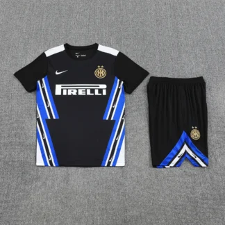 Set Inter Allenamento Manica Corta Nero - Versione Tifoso