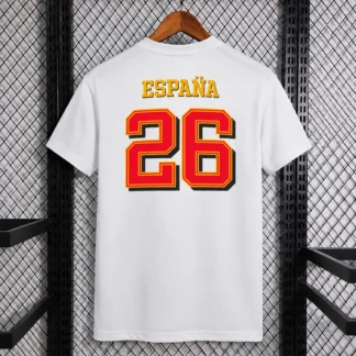 Foto Real T-shirt Spagna Campioni 2026 Bianca