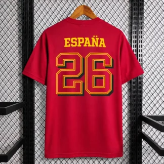 Foto Real T-shirt Spagna Campioni 2026 Rossa