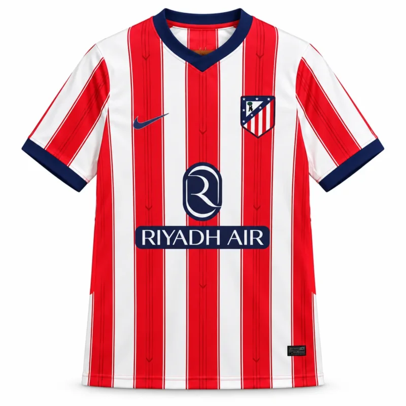 Prima Maglia Atletico Madrid 2026/27 — vista frontale, presentazione commerciale