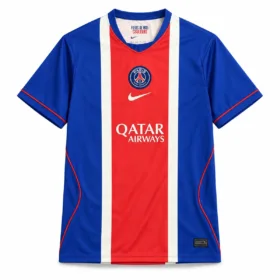 Camiseta PSG Primera Equipación 2026/27 — vista frontal, presentación comercial