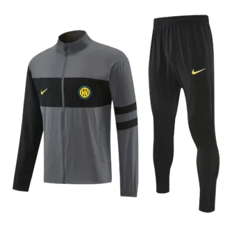 Chándal Inter gris con cremallera completa 2026/27 – vista frontal del producto