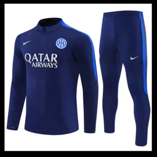 Tuta Inter mezza zip navy completa