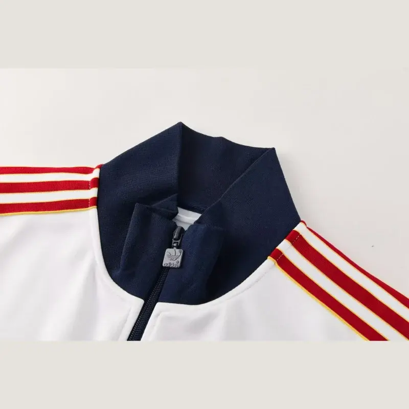 Tuta Roma Bianca e Blu Navy - dettaglio della zip