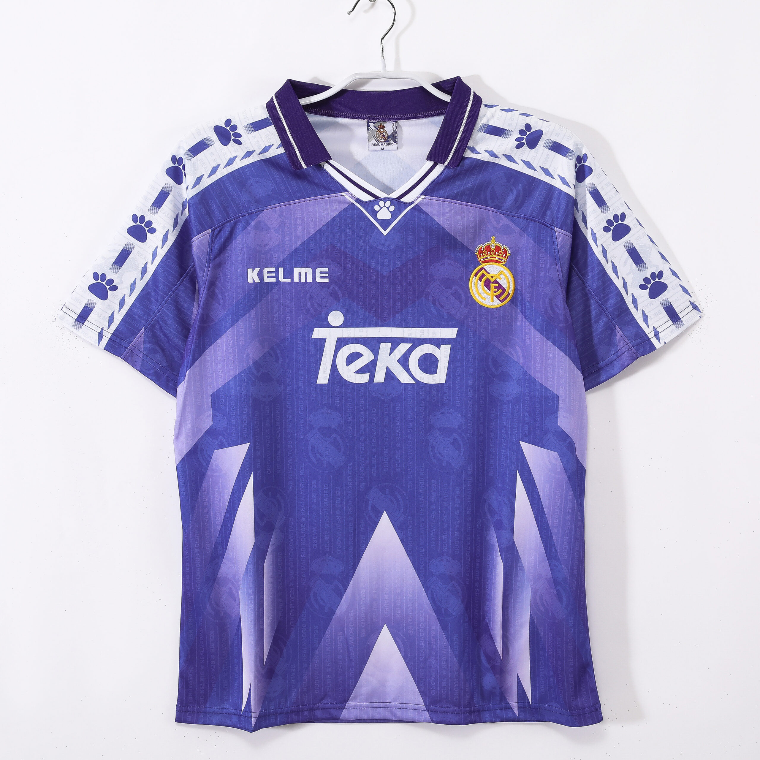 maglia real madrid 1996/97 away fronte