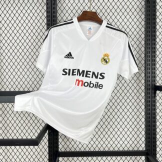 Maglia Real Madrid Retro 2004/05 fronte con logo Adidas e stemma