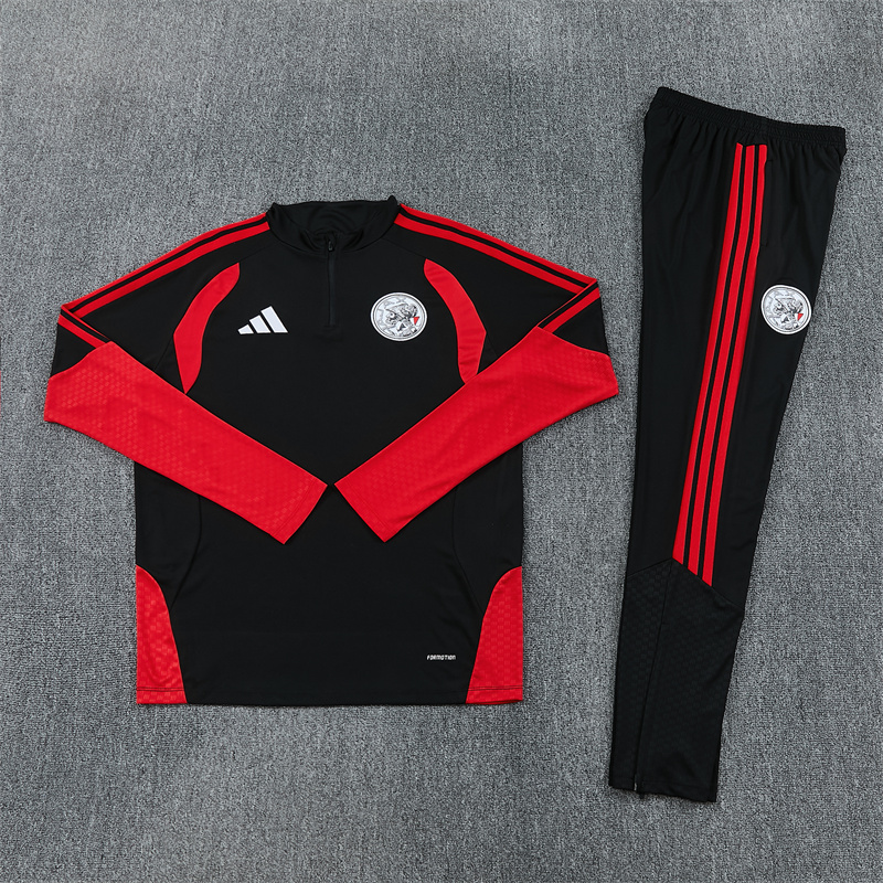 Tuta Ajax 2026/27 nera fronte giacca e pantaloni