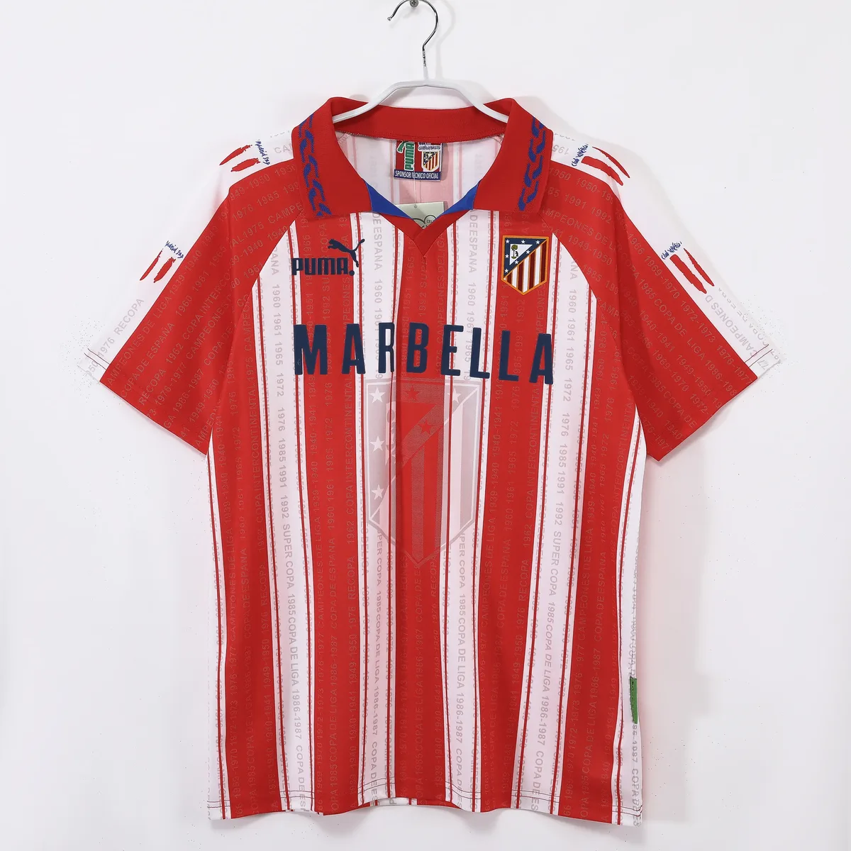 maglia atletico madrid 1995 96 retro fronte