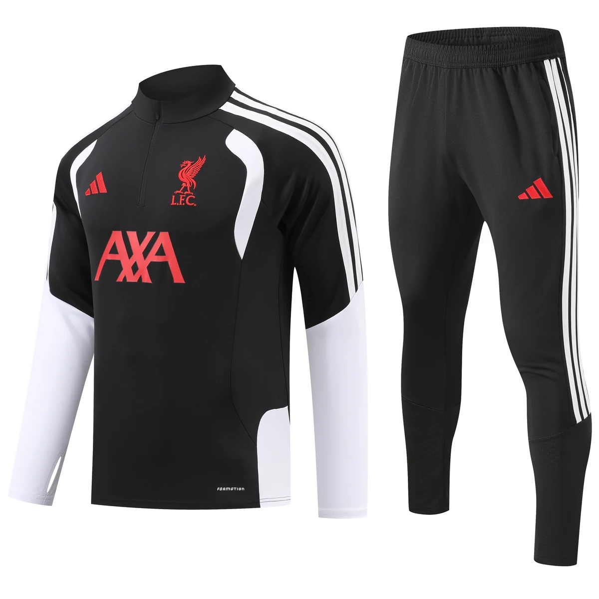 tuta bambino liverpool nera 2026 27 fronte