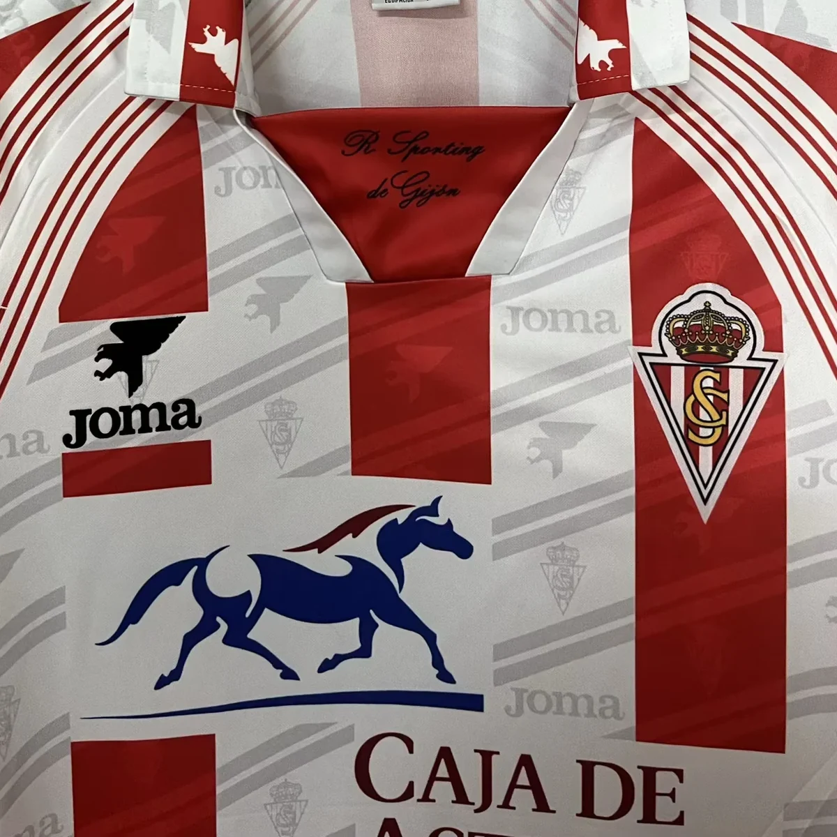 sponsor caja de asturias maglia sporting gijon