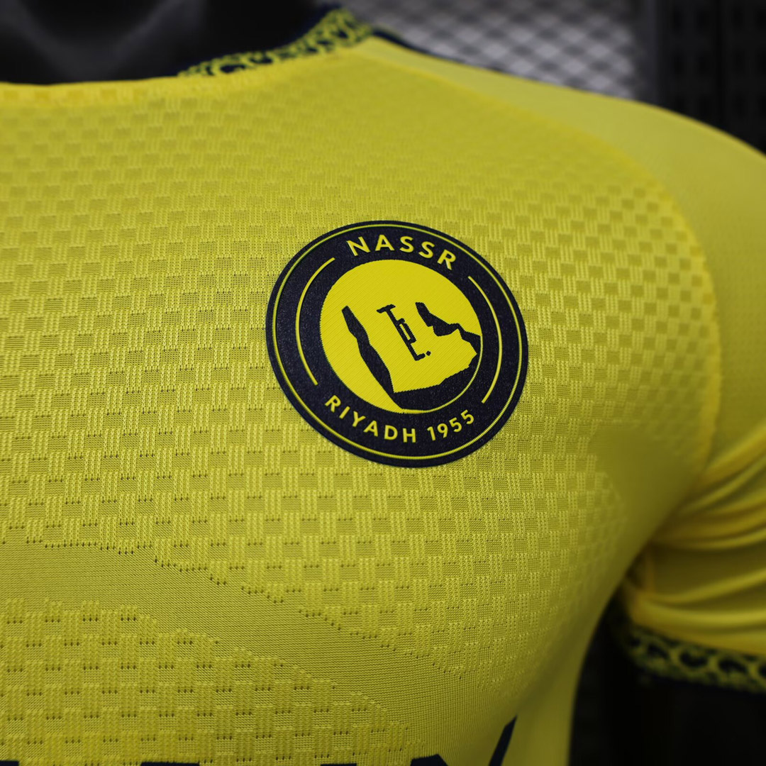 maglia Al-Nassr Home dettaglio colletto