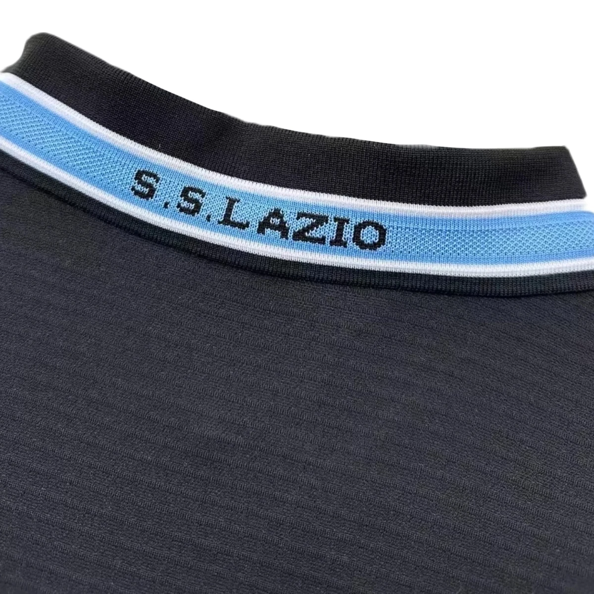 Maglia Lazio Away Manica Lunga 1998/99 dettaglio colletto