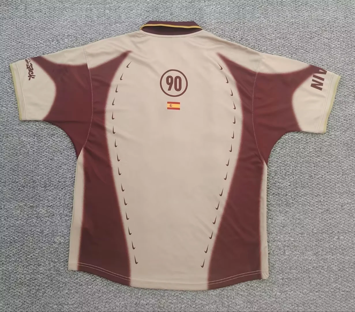 maglia Spagna Total 90 dettaglio retro