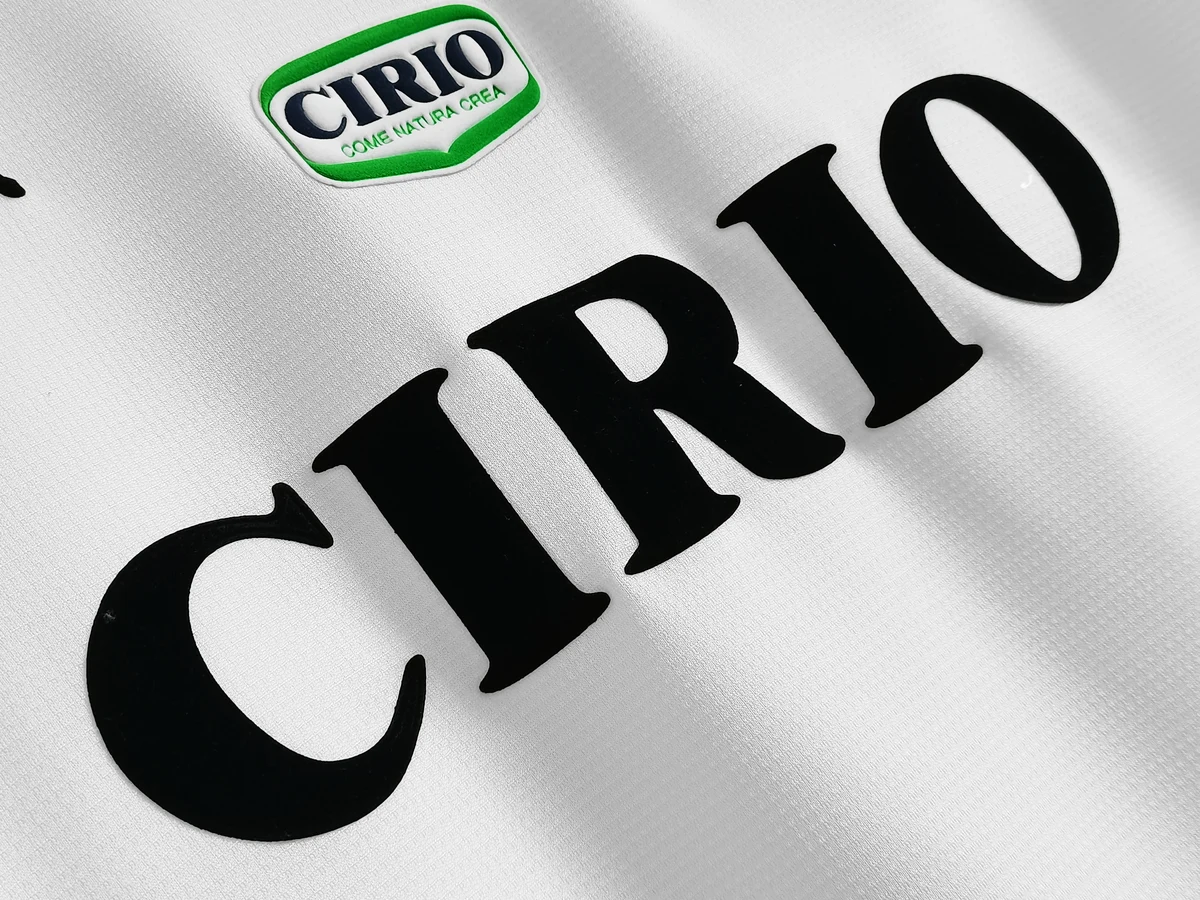 Maglia Lazio Third Retro 1998/00 dettaglio scritta CIRIO