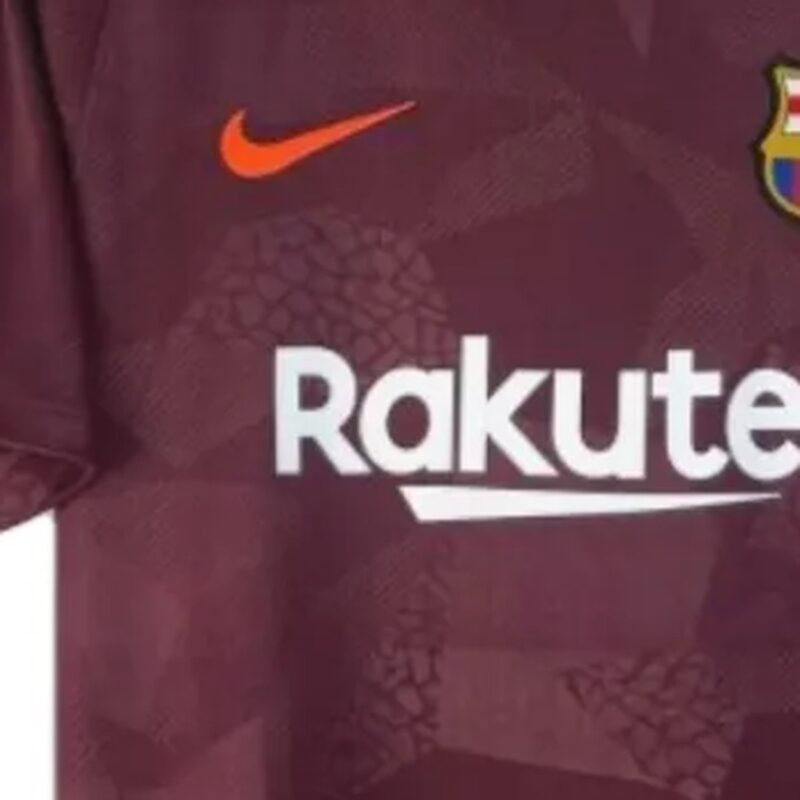 maglia barcellona third 2018 sponsor sul petto da vicino