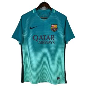 camiseta barcellona third 2017 fronte verde smeraldo a righe