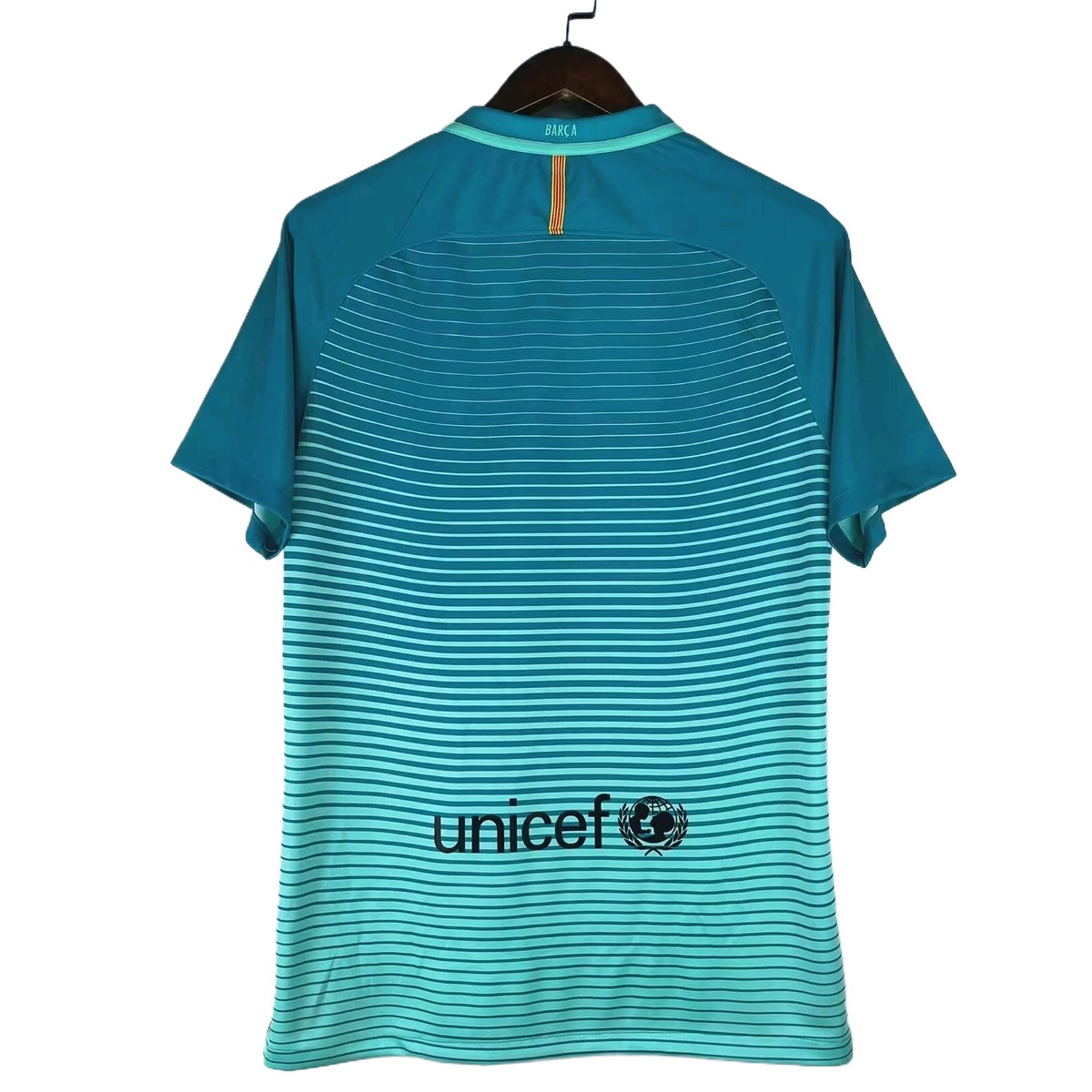maglia barcellona third 2017 retro con logo unicef