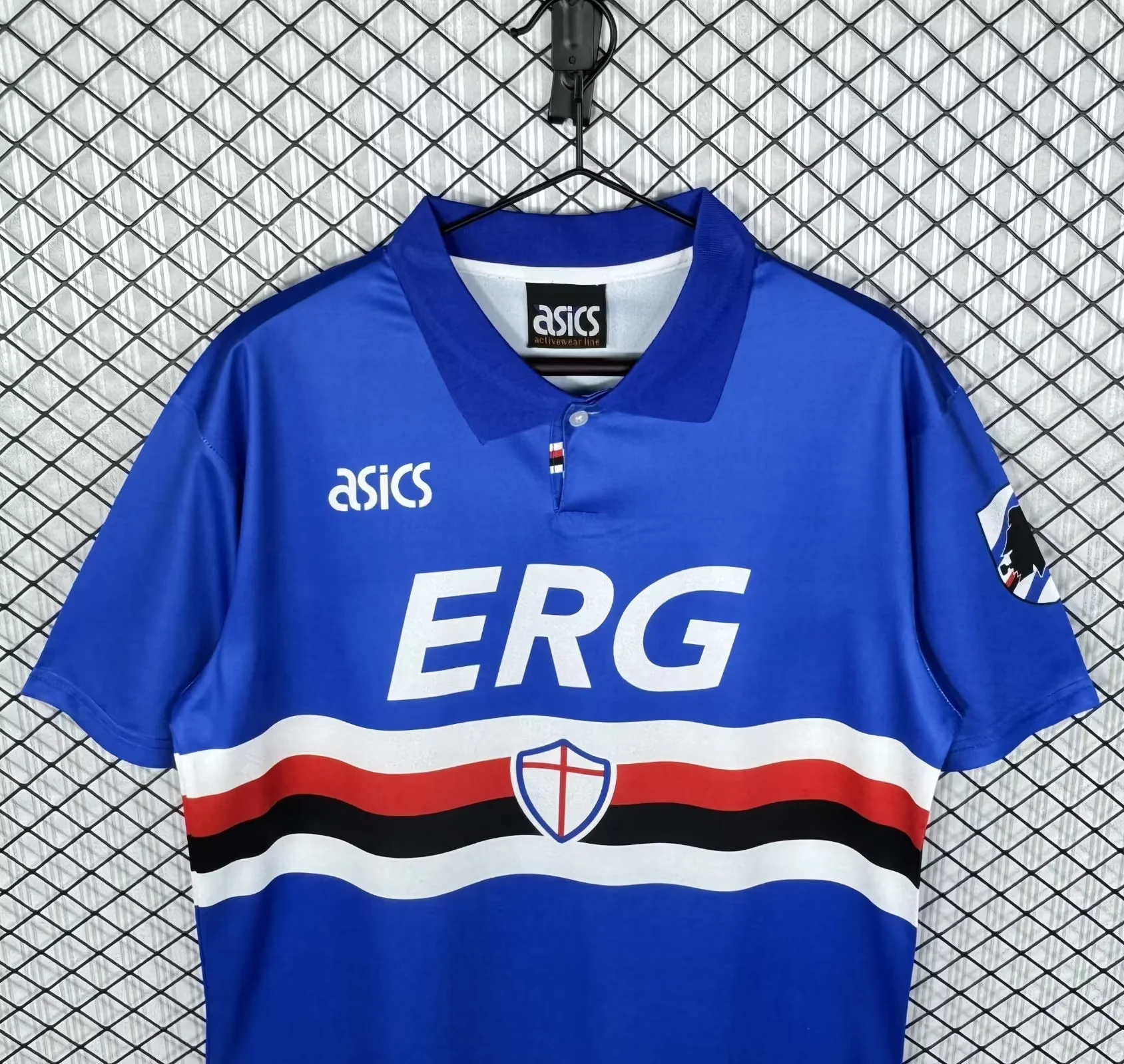 maglia sampdoria 1993/94 dettaglio collo