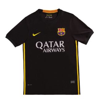 maglia barcellona nera 2014 fronte nero con sponsor giallo