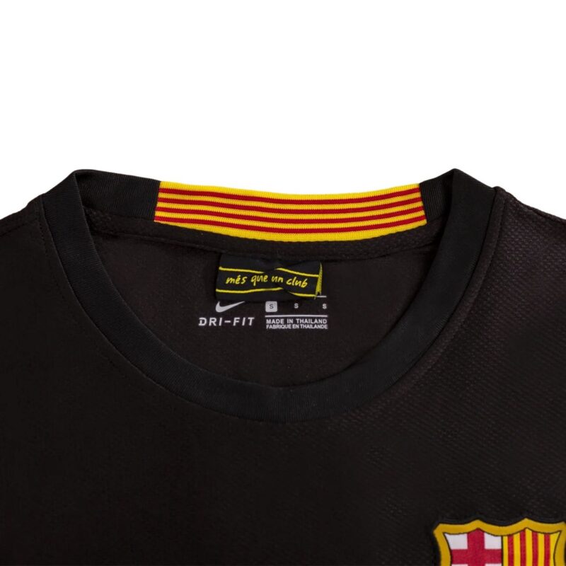 maglia barcellona nera 2014 colletto con banda catalana