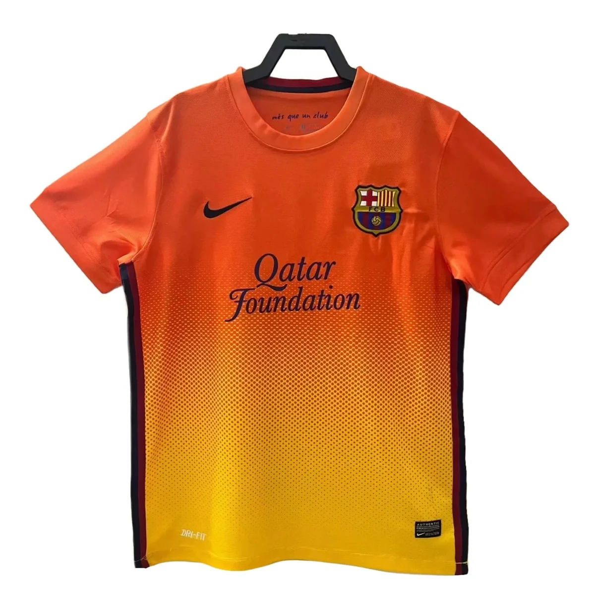 camiseta barcellona away 2013 fronte arancione sfumato