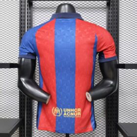 camiseta Barcelona dorado retro a rayas