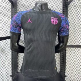 camiseta Barcelona special negra frente negro con mangas gráficas