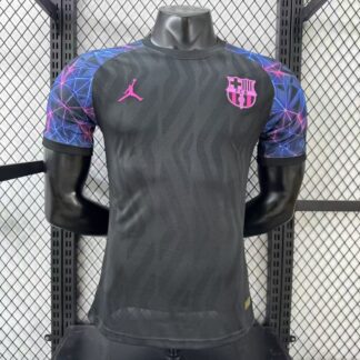 maglia barcellona special nera fronte nero con maniche grafiche