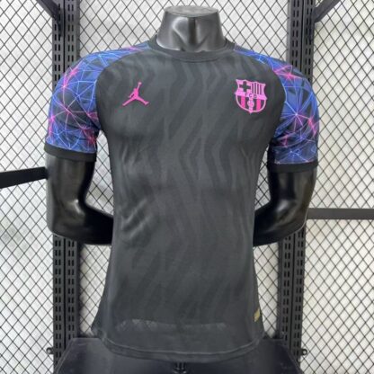camiseta Barcelona special negra frente negro con mangas gráficas