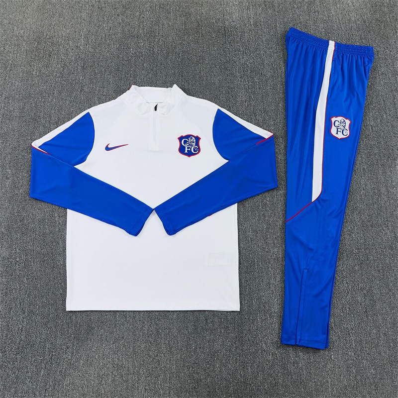 tuta chelsea bianca 2026/27 fronte giacca e pantaloni