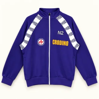 Giacca Fiorentina 1986/87 Retro Viola Crodino – vista frontale del prodotto