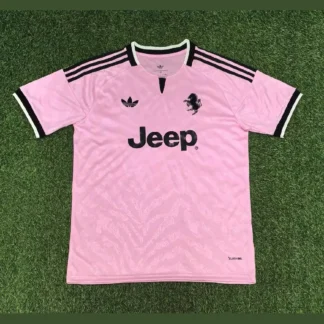 maglia juventus away rosa 2026/27 fronte