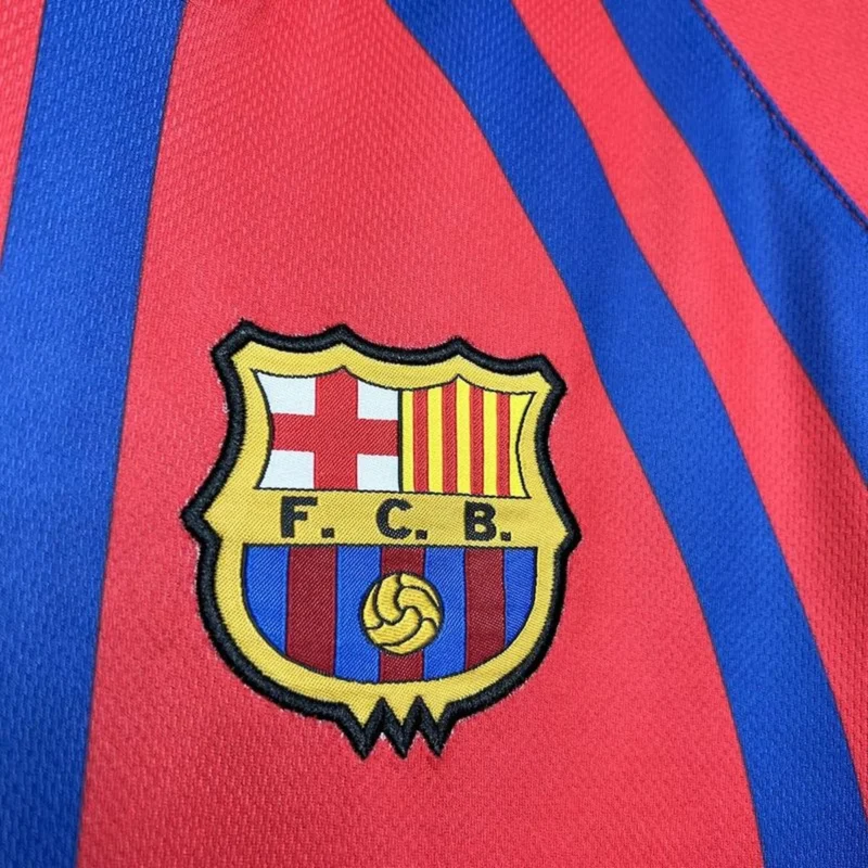 Maglia Barcellona 1998 Retro stemma sul petto