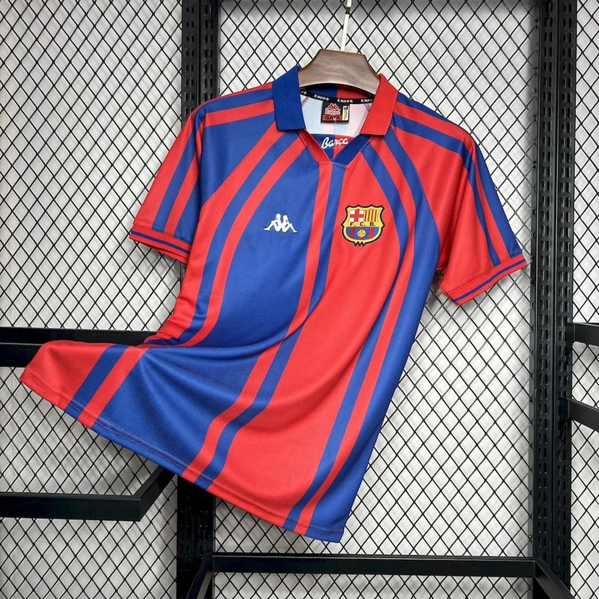 Maglia Barcellona 1998 Retro vestibilità del taglio