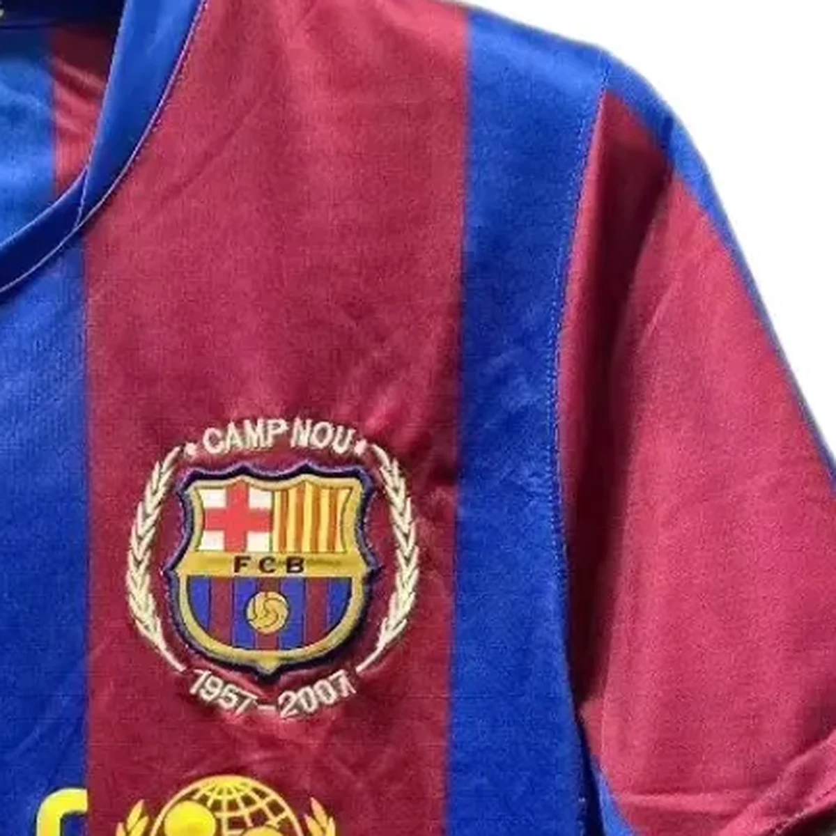 Maglia Barcellona 2008 Retro stemma e patch sul petto