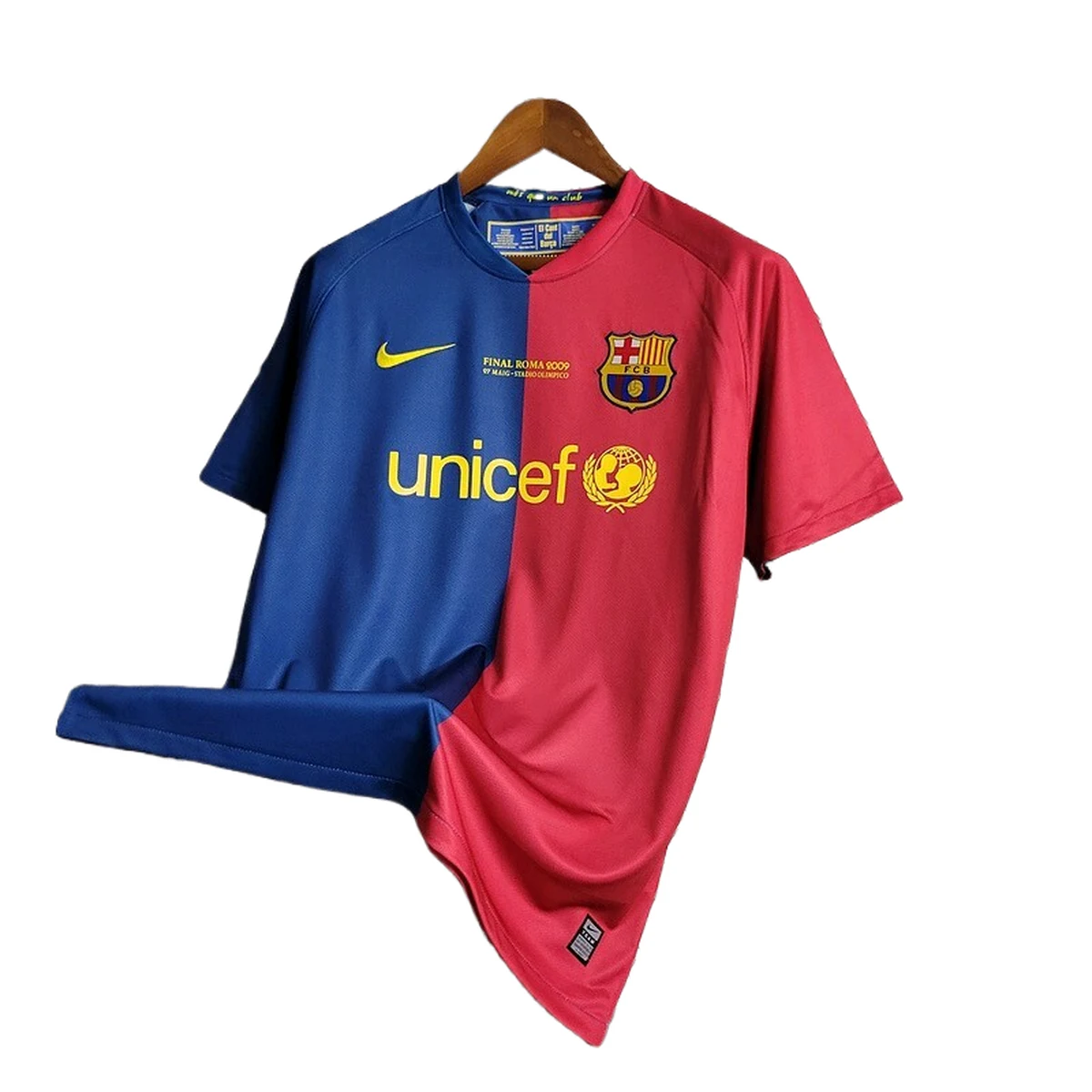 Maglia Barcellona 2009 Retro vestibilità del taglio