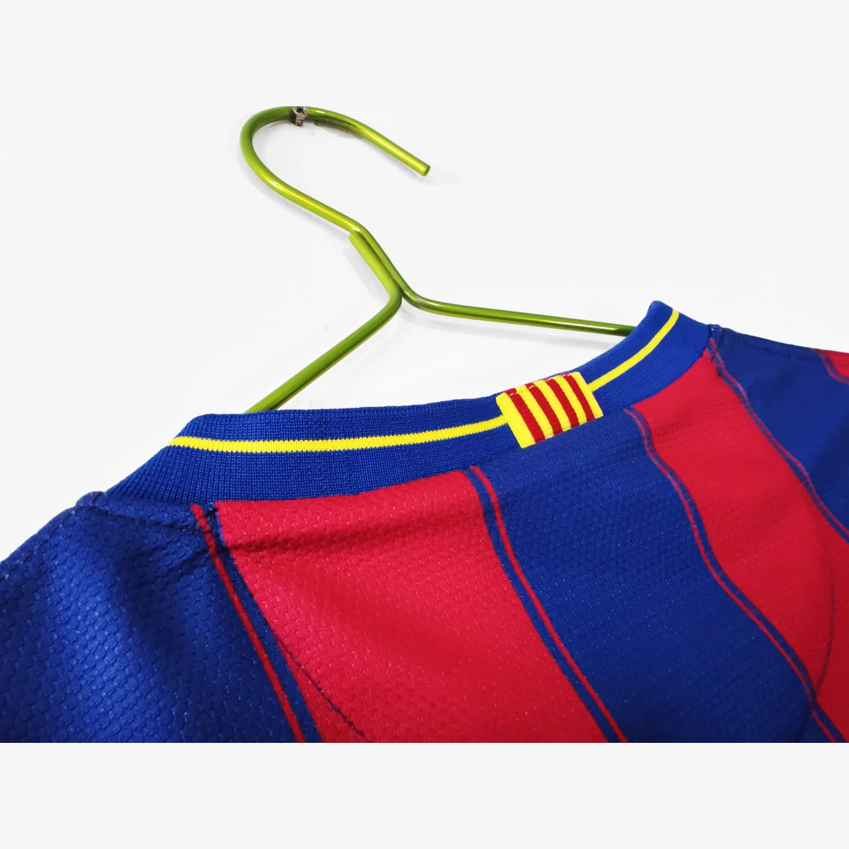 Maglia Barcellona 2010 Retro colletto e spalla